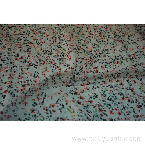 100% Polyester Swiss Dot Clip Jacquard Chiffon Fabric